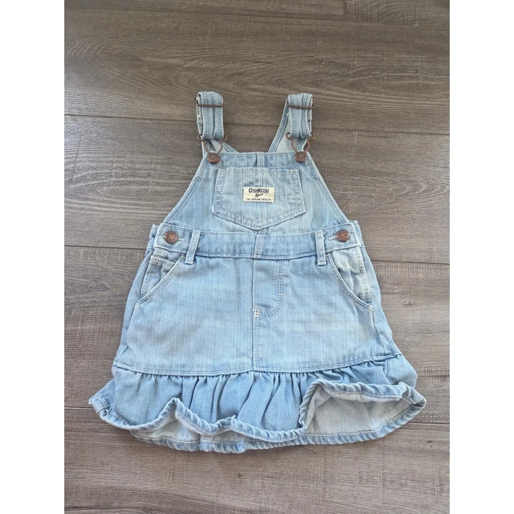 Oshkosh B'gosh baby‎ girl overalls dress size 18 mos